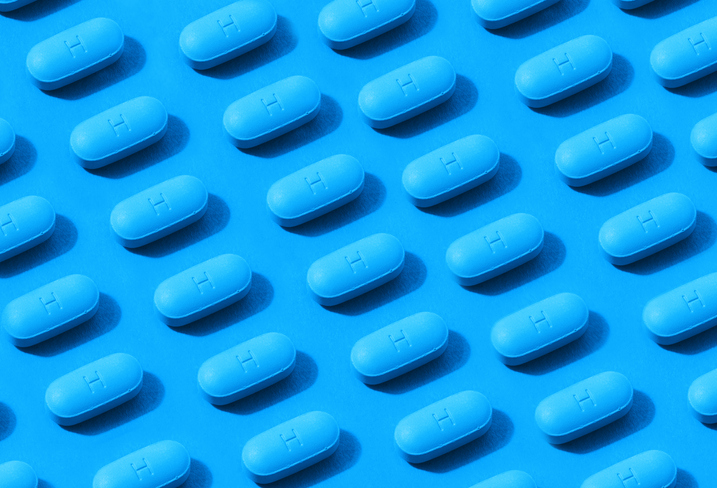 PrEP | PrEP For HIV | Blue Pill | Blue | Pill with H on It
